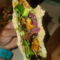 Sweet potato arepa at Earthly Cafe in Somers Point
