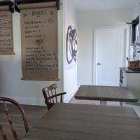 Cute indoor seating at Earthly Cafe in Somers Point