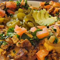 Loaded Vegan Nachos!!! at The Cove in San Antonio