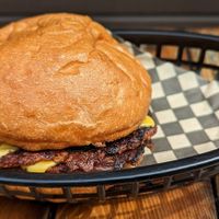 Vegan Smash Burger at Monster Smash in Portland