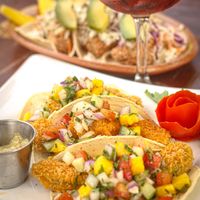 Tacos aguacate estilo baja at La Palapa De Marlon in Playa Del Carmen