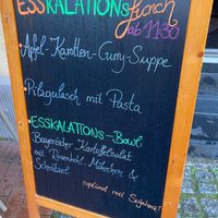 Lunch menu changing weekly at Esskalation in Bonn