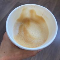 Foamy oat cappuccino. They also offer recup and their own reusable cup system  at Esskalation in Bonn