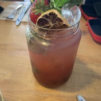 Hausgemachte Erdbeer Basilikum Limo  at Esskalation in Bonn