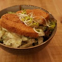 Schnitzel with potato salad at Esskalation in Bonn