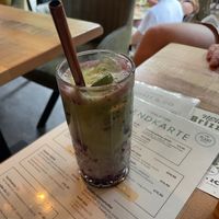 Iced blueberry matcha  at Esskalation in Bonn