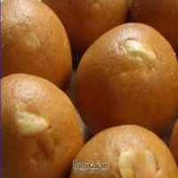 Yummy chickpea flour fudge, also known as 'besan laddhu' at Govinda's Natural Food Cafe in Cape Town