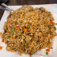 Mushroom fried rice  at Greens Vegetarian Restaurant in Toronto