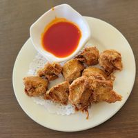 crispy soya fritters (13) at Greens Vegetarian Restaurant in Toronto
