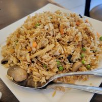 mixed mushroom fried rice (70)  at Greens Vegetarian Restaurant in Toronto