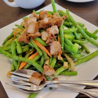 spicy green beans with dry tofu (31) - I wish I knew how they make this tofu taste so good at Greens Vegetarian Restaurant in Toronto