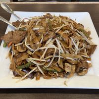 Fried Rice Noodles with Mock Beef (56)  at Greens Vegetarian Restaurant in Toronto