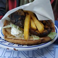 Pita de verduras vegana at Gyrosteria Yannis - Centro Città in Bari