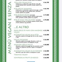 komplettes veganes menü mit vor-, haupt- und nachspeisen  -italienisch-  at Gyrosteria Yannis - Centro Città in Bari