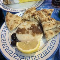 vegan saganki (fried feta)  at Gyrosteria Yannis - Centro Città in Bari