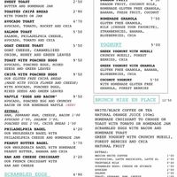 Menu at Mise En Place in Mallorca