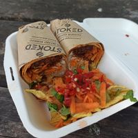 Banging burrito, 6 quid. at Stoked Food - Street Food & Event Catering Services in Bristol
