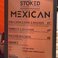Menu  at Stoked Food - Street Food & Event Catering Services in Bristol