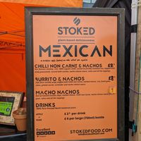 Menu at Stoked Food - Street Food & Event Catering Services in Bristol