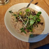 Mushroom risotto (77 DKK) at GRØD - Birkegade in Copenhagen