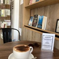 Oat mocha  at Lionsheart Bookshop & Café in Woking