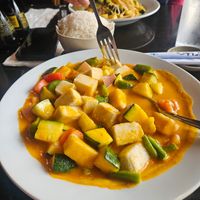 Red Curry w Tofu at Myst in Jim Thorpe