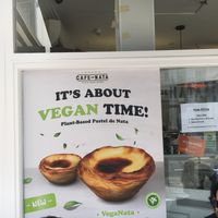 Sign at Café de Nata in South West London