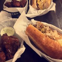 Wings and steak and cheese at Blackbird Pizzeria - 6th St in Philadelphia