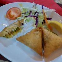 Veg samosa at The Magna Tandoori in Berwick-upon-tweed