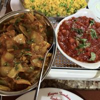 Veg Dupiaza, Channa Masala and Peas Pilau  at The Magna Tandoori in Berwick-upon-tweed