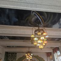 Cosmic ceiling decoration. at The Magna Tandoori in Berwick-upon-tweed