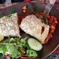Chana Chaat on puree at The Magna Tandoori in Berwick-upon-tweed