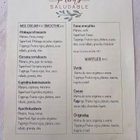 Regular food menu at Com Amor in Holbox