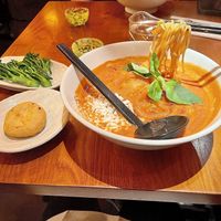 The AMAZING vegan Napoli ramen. AMAZING ! at Heddon Yokocho in London