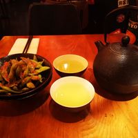 Spicy edamame and sencha at Heddon Yokocho in London