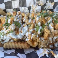 Mac Attack Fries at Bangin' Vegan Eats in Charleston