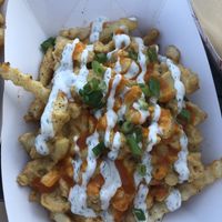 Buffalo Mac & chz fries  at Bangin' Vegan Eats in Charleston