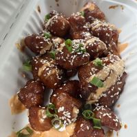 Hunny garlic bangers   at Bangin' Vegan Eats in Charleston