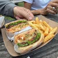 Dirty South Black Bean burger  at Bangin' Vegan Eats in Charleston