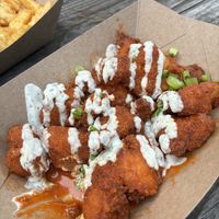 Cauliflower wings   at Bangin' Vegan Eats in Charleston