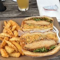 Thic Chic chicken sandwich   at Bangin' Vegan Eats in Charleston