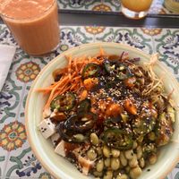 Custom made vegan poke bowl  at Ammare in Como