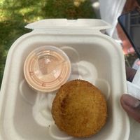 Potato ball  at LA2HI Grindz in Honolulu