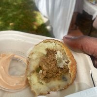 Potato ball  at LA2HI Grindz in Honolulu