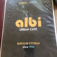 Vegan page is inside this Menu ☝️ at Albi in Nerja