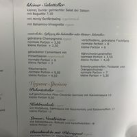 Vegane Karte  at Ratskeller Oldenburg in Oldenburg