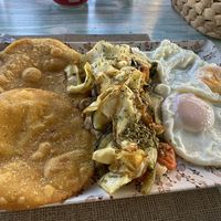 A great vegetarian meal!   at Bar Caleya Indi in Colunga