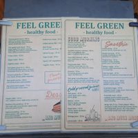 Menu at Feel Green in Split