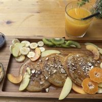 Vegan pancakes  at Feel Green in Split