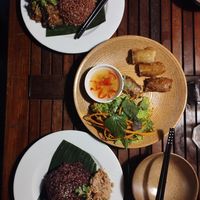 Peanut rice & tofu balls; the owners childhood food :) at Peanuts in Hoi An